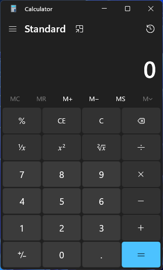 Calculator Screenshot